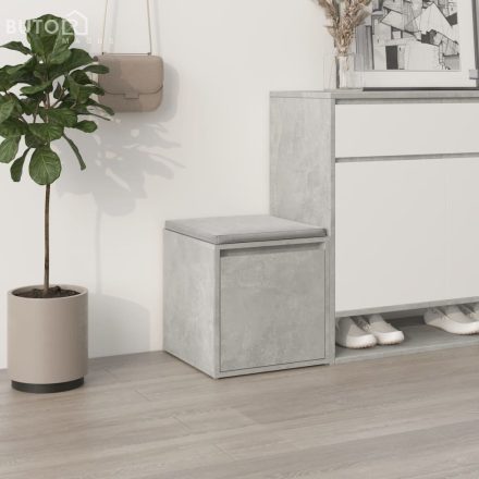 vidaXL betonszürke szerelt fa tárolódoboz 40,5 x 40 x 40 cm