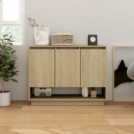vidaXL sonoma tölgy színű szerelt fa tálalószekrény 97 x 31 x 75 cm