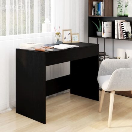 vidaXL fekete szerelt fa íróasztal 101 x 50 x 76,5 cm