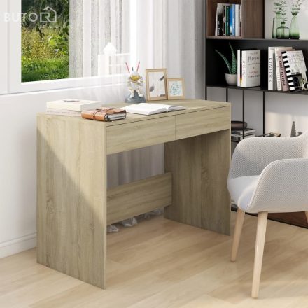 vidaXL sonoma tölgy színű szerelt fa íróasztal 101x50x76,5 cm