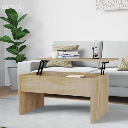 vidaXL sonoma tölgy színű szerelt fa dohányzóasztal 80 x 50 x 50 cm
