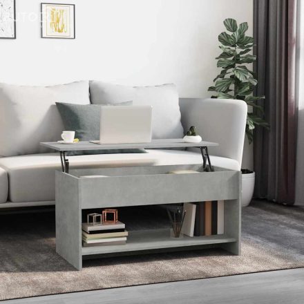 vidaXL betonszürke szerelt fa dohányzóasztal 102x50x52,5 cm