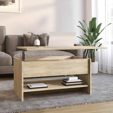 vidaXL sonoma tölgy színű szerelt fa dohányzóasztal 80 x 50 x 40 cm