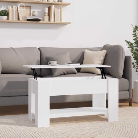 vidaXL fehér szerelt fa dohányzóasztal 101 x 49 x 52 cm