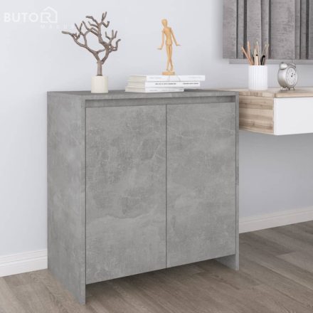 vidaXL betonszürke szerelt fa tálalószekrény 70x41x75 cm