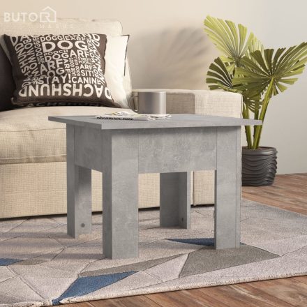 vidaXL betonszürke szerelt fa dohányzóasztal 55 x 55 x 42 cm