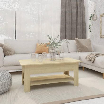 vidaXL sonoma tölgy színű szerelt fa dohányzóasztal 102 x 55 x 42 cm