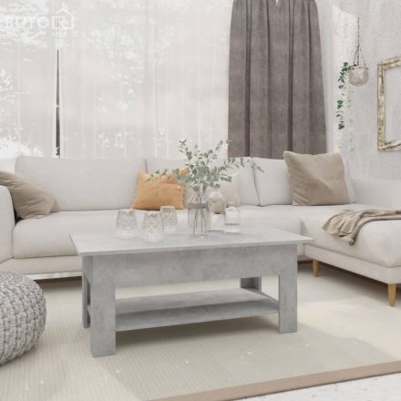 vidaXL betonszürke szerelt fa dohányzóasztal 102 x 55 x 42 cm