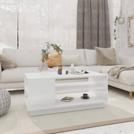 vidaXL fehér szerelt fa dohányzóasztal 102 x 55 x 43 cm