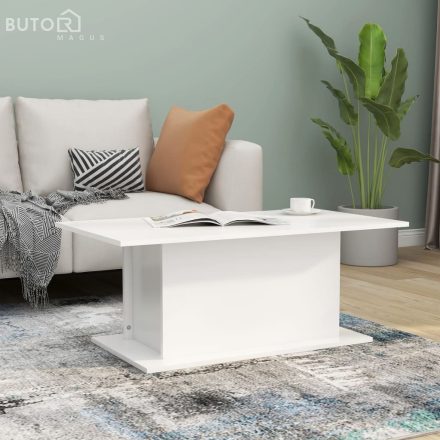 vidaXL fehér szerelt fa dohányzóasztal 102x55,5x40 cm