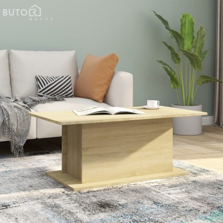 vidaXL sonoma tölgy színű szerelt fa dohányzóasztal 102x55,5x40 cm