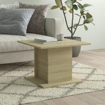 vidaXL sonoma tölgy színű szerelt fa dohányzóasztal 55,5x55,5x40 cm
