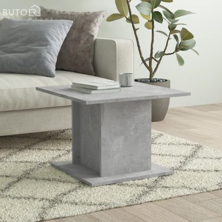 vidaXL betonszürke szerelt fa dohányzóasztal 55,5x55,5x40 cm
