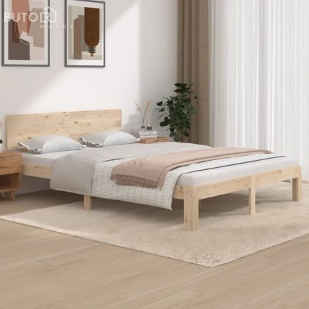 vidaXL tömör fenyőfa ágykeret 140 x 200 cm