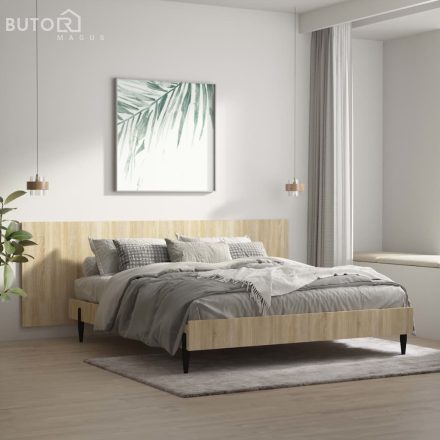 vidaXL sonoma tölgy színű szerelt fali fejtámla 240 x 1,5 x 80 cm