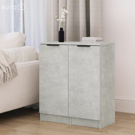 vidaXL 2 db betonszürke szerelt fa tálalószekrény 30 x 30 x 70 cm