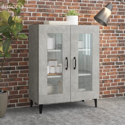 vidaXL betonszürke szerelt fa tálalószekrény 69,5 x 34 x 90 cm