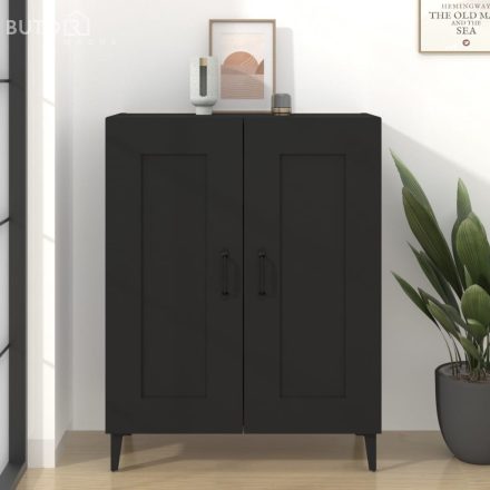 vidaXL fekete szerelt fa tálalószekrény 69,5 x 34 x 90 cm