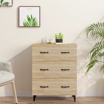 vidaXL sonoma tölgy színű szerelt fa tálalószekrény 69,5 x 34 x 90 cm