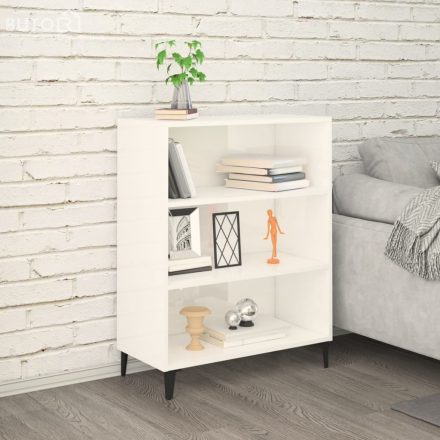vidaXL magasfényű fehér szerelt fa tálalószekrény 69,5 x 32,5 x 90 cm