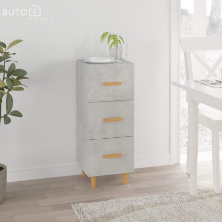 vidaXL betonszürke szerelt fa tálalószekrény 34,5 x 34 x 90 cm
