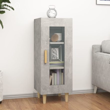 vidaXL betonszürke szerelt fa tálalószekrény 34,5 x 34 x 90 cm