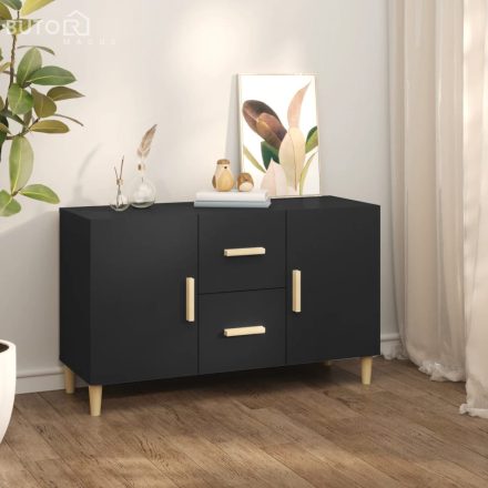 vidaXL fekete szerelt fa tálalószekrény 100 x 36 x 60 cm