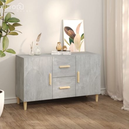 vidaXL betonszürke szerelt fa tálalószekrény 100 x 36 x 60 cm