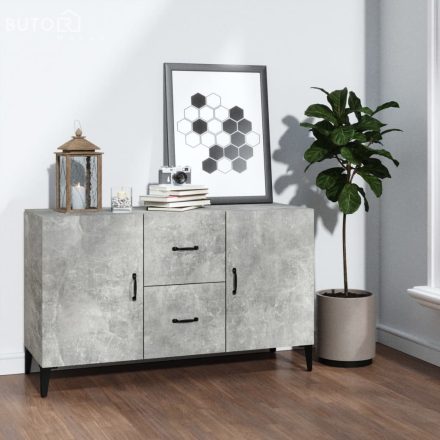 vidaXL betonszürke szerelt fa tálalószekrény 100 x 36 x 60 cm