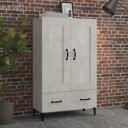 vidaXL betonszürke szerelt fa magasszekrény 70 x 31 x 115 cm