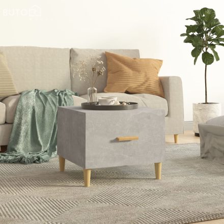 vidaXL betonszürke szerelt fa dohányzóasztal 50 x 55 x 40 cm