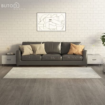 vidaXL 2 db betonszürke dohányzóasztal fémlábakkal 50 x 50 x 40 cm