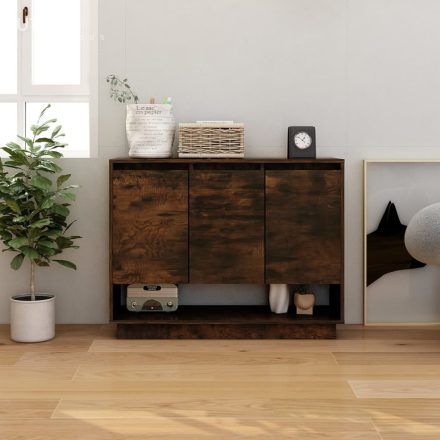 vidaXL füstös tölgy színű szerelt fa tálalószekrény 97 x 31 x 75 cm