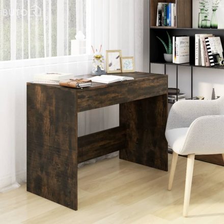 vidaXL füstös tölgyszínű forgácslap íróasztal 101 x 50 x 76,5 cm