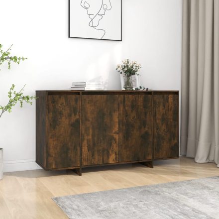 vidaXL füstös tölgy színű szerelt fa tálalószekrény 135x41x75 m