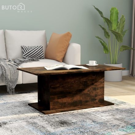 vidaXL füstös tölgy színű fatermék dohányzóasztal 102x55,5x40 cm