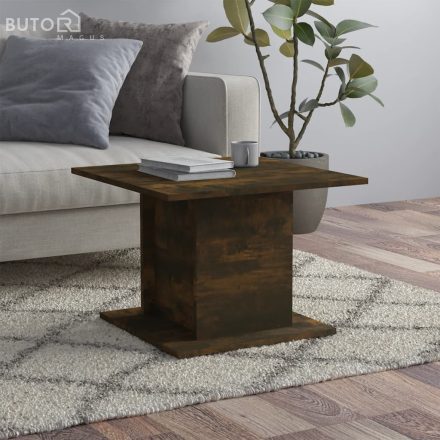 vidaXL füstös tölgy színű szerelt fa dohányzóasztal 55,5x55,5x40 cm