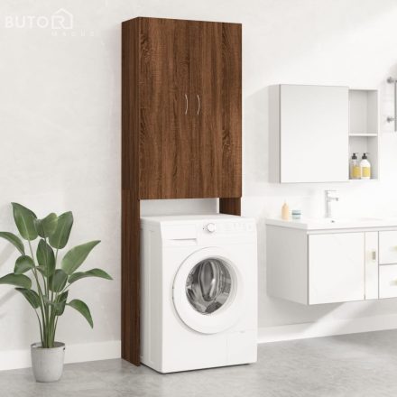 vidaXL barna tölgy színű mosógépszekrény 64 x 25,5 x 190 cm