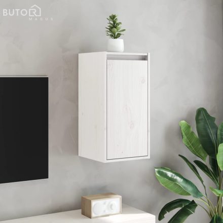 vidaXL 2 db fehér tömör fenyőfa faliszekrény 30 x 30 x 60 cm