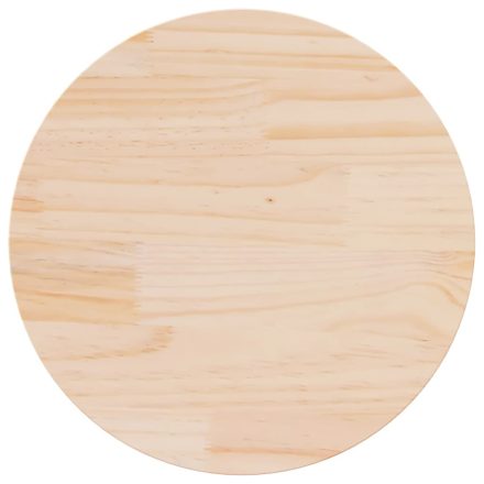 vidaXL tömör fenyőfa asztallap Ø50 x 2,5 cm