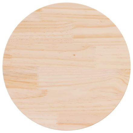 vidaXL tömör fenyőfa asztallap Ø60 x 2,5 cm