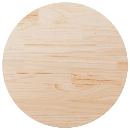 vidaXL tömör fenyőfa asztallap Ø90 x 2,5 cm