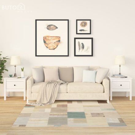 vidaXL 2 db fehér tömör fenyőfa kisasztal 50 x 50 x 49 cm