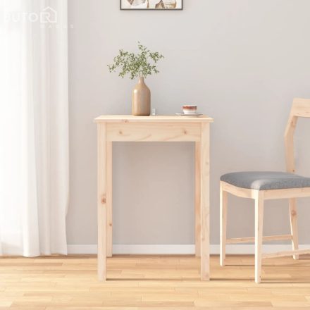 vidaXL tömör fenyőfa ebédlőasztal 55 x 55 x 75 cm