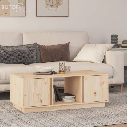 vidaXL tömör fenyőfa dohányzóasztal 110 x 50 x 40 cm