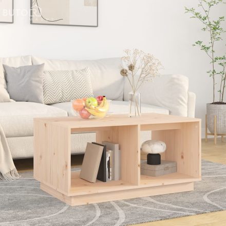 vidaXL tömör fenyőfa dohányzóasztal 80 x 50 x 40 cm