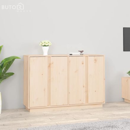 vidaXL tömör fenyőfa tálalószekrény 120x35x80 cm