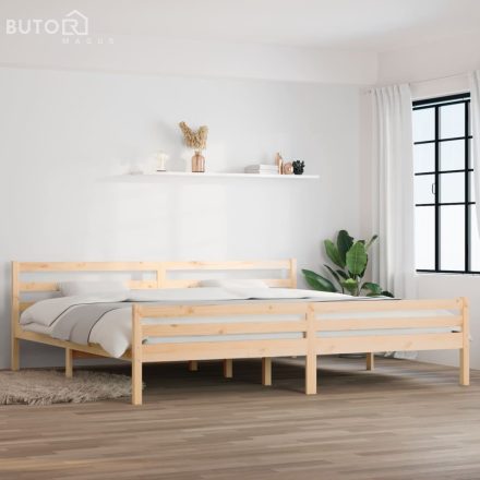 vidaXL tömör fa ágykeret matrac nélkül 200 x 200 cm