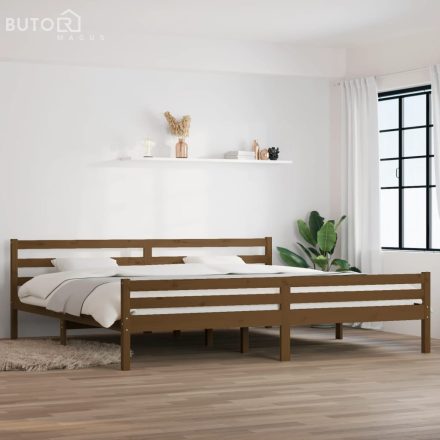 vidaXL mézbarna tömör fa ágykeret 200x200 cm