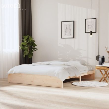 vidaXL Super King tömör fa ágykeret 180 x 200 cm